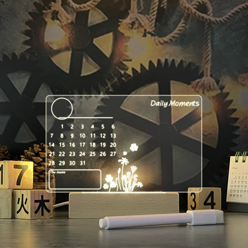 Creative Note Board Creative Led Night Light-USB Message Board For Personalized Notes