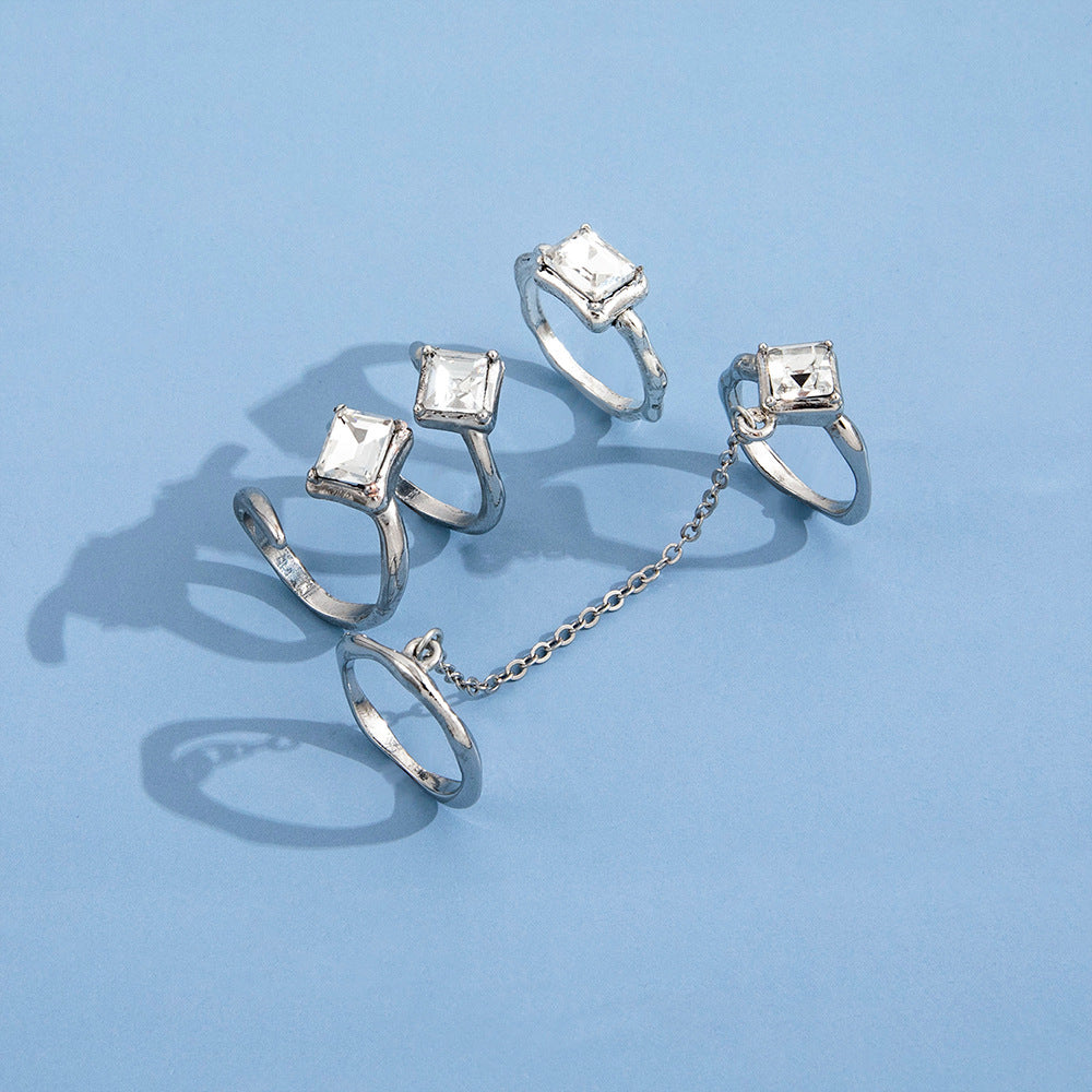 Knuckle Ring Fashion Trend Three-Piece Set
