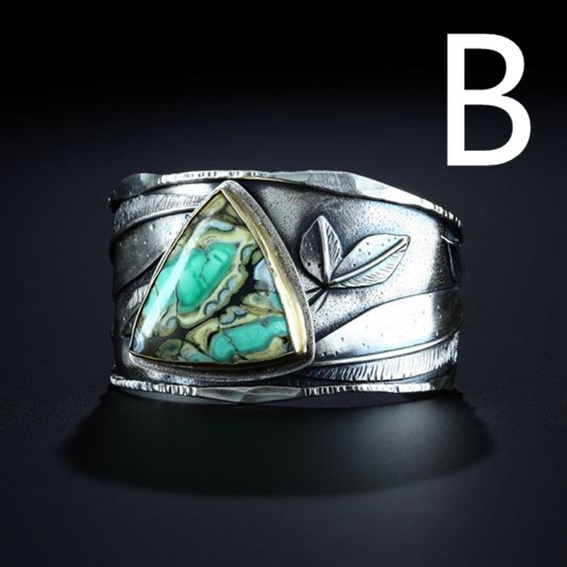 Turquoise Ladies Vintage Ring Set