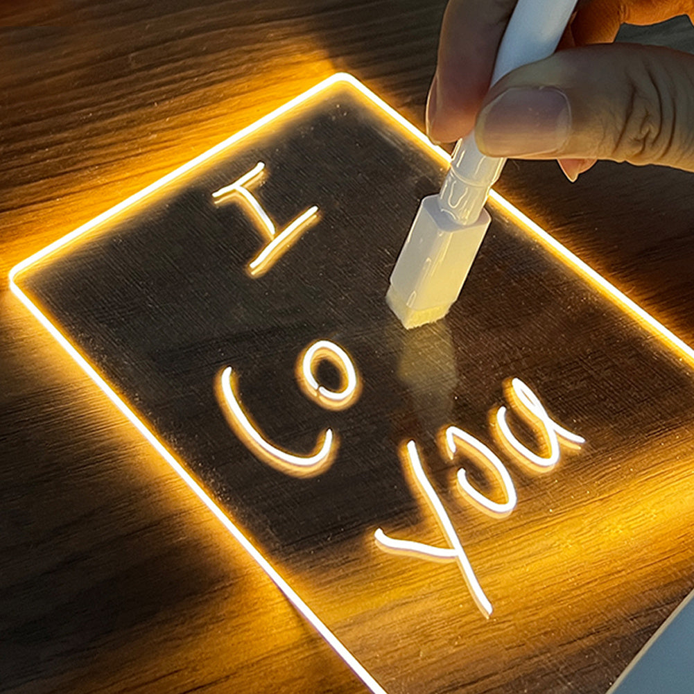 Creative Note Board Creative Led Night Light-USB Message Board For Personalized Notes