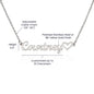 Custom Name Necklace with Heart - Personalized Name Pendant for Women- Gift for Her,Birthday Jewelry,Gold or Silver Chain