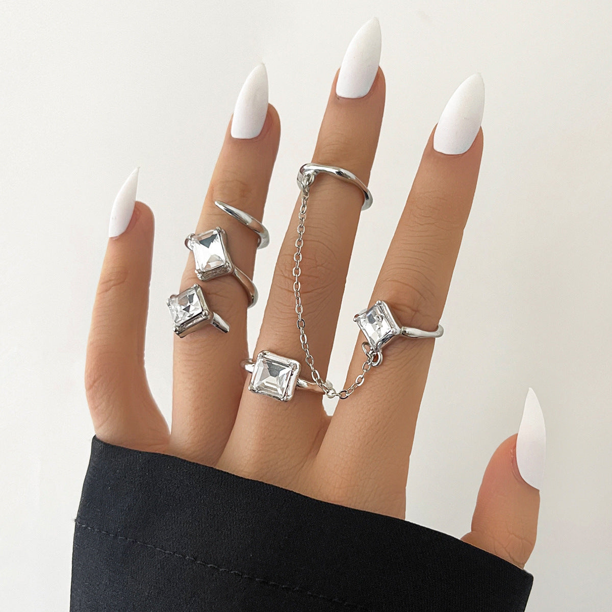 Knuckle Ring Fashion Trend Three-Piece Set