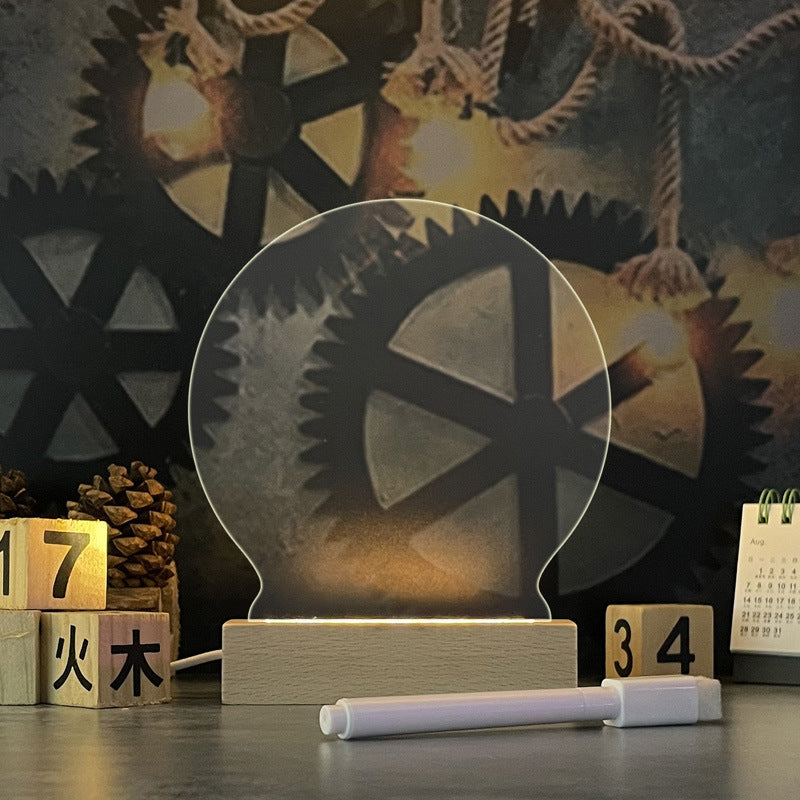 Creative Note Board Creative Led Night Light-USB Message Board For Personalized Notes