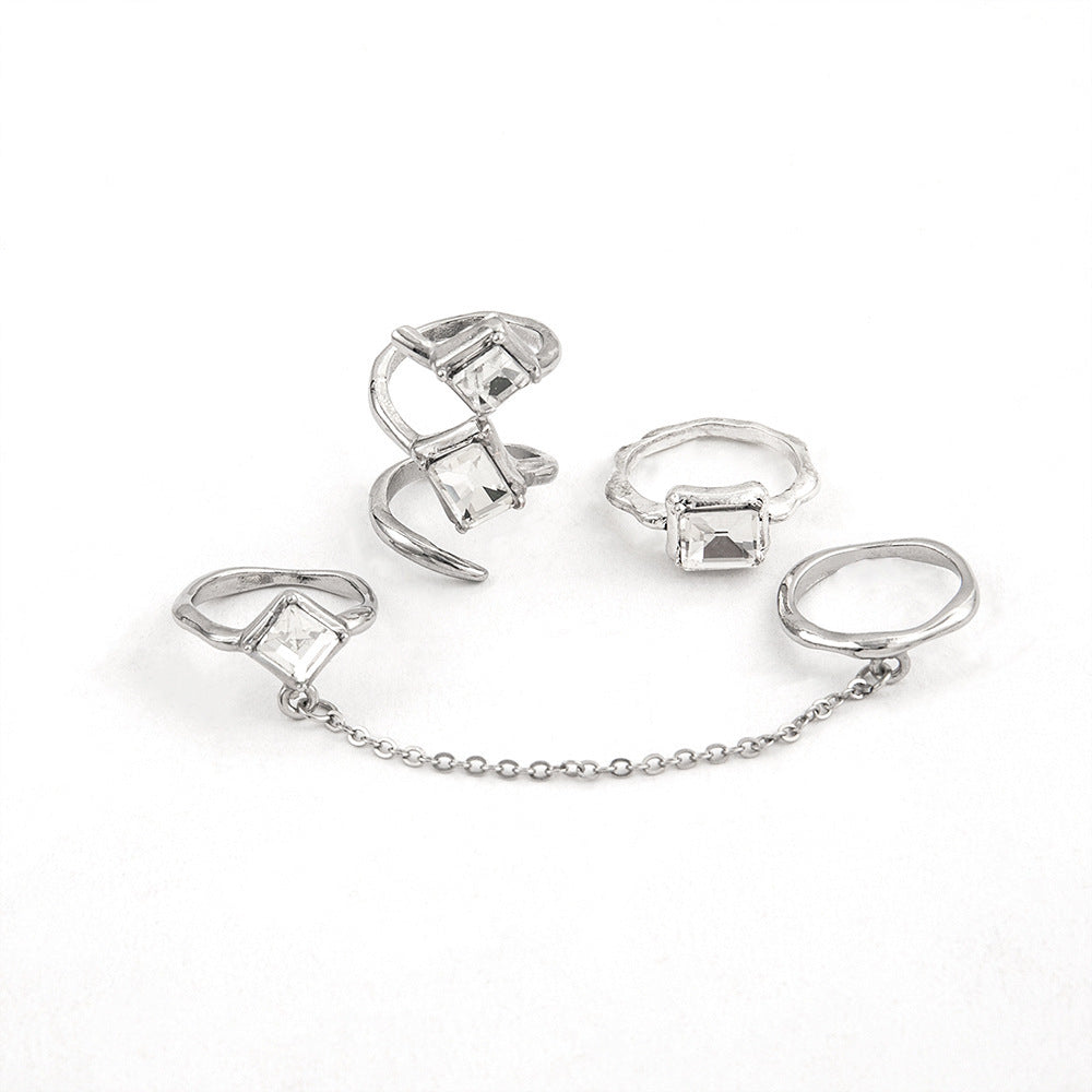 Knuckle Ring Fashion Trend Three-Piece Set