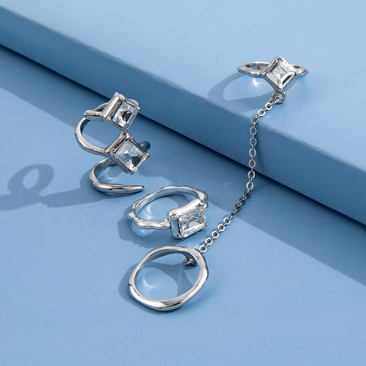 Knuckle Ring Fashion Trend Three-Piece Set