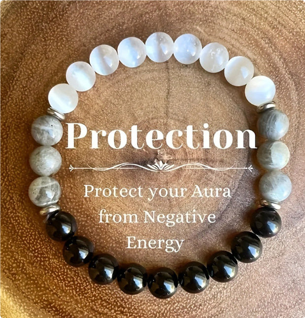 Citrine & Malachite Crystal Bracelet – Attract Abundance, Wealth & Protection